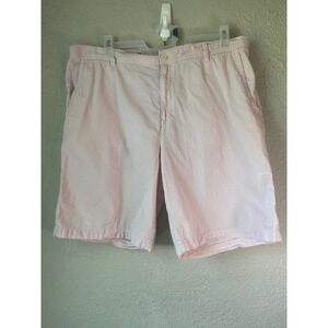 IZOD Mens Size 40‎ Pink Seersucker Striped Shorts Casual Summer